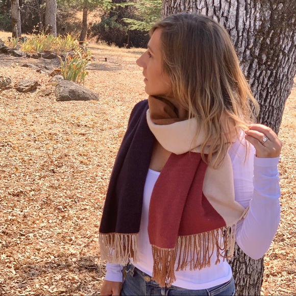 | ava oversized colorblock scarf | - Picture 4 of 6